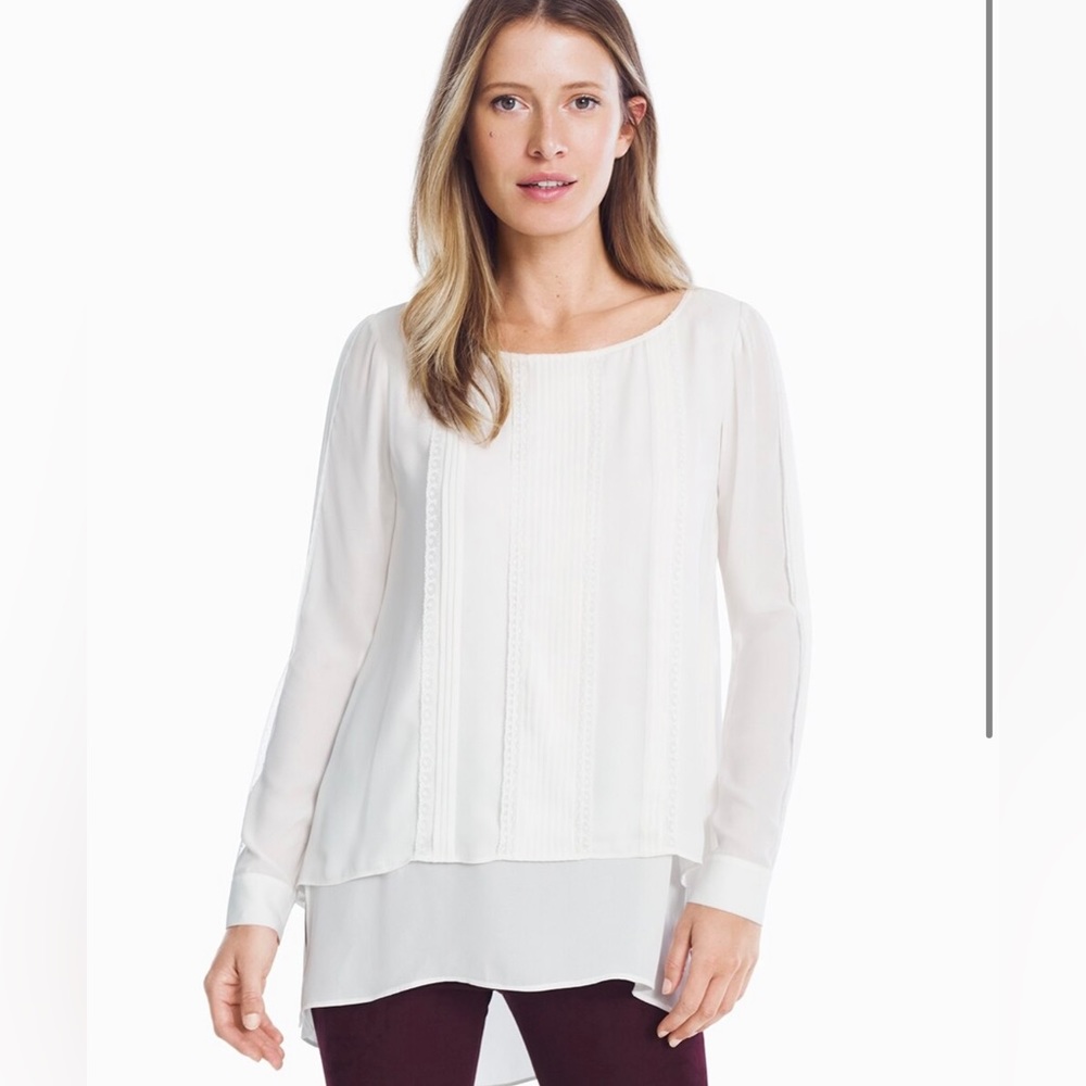White House Black Market Double Layer Tunic